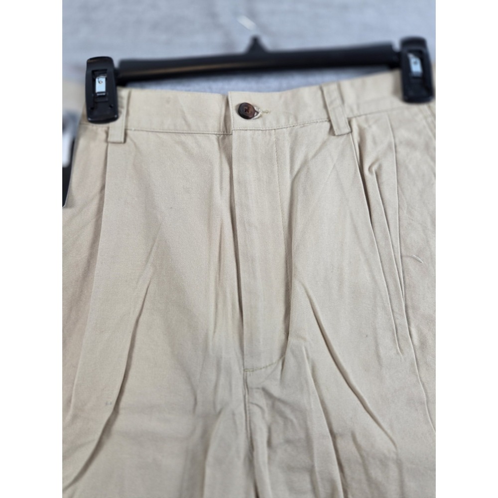 Greg Norman Golf Shorts Mens 32 Dress Chino Pleated Khaki Walking Preppy NEW - Picture 2 of 9